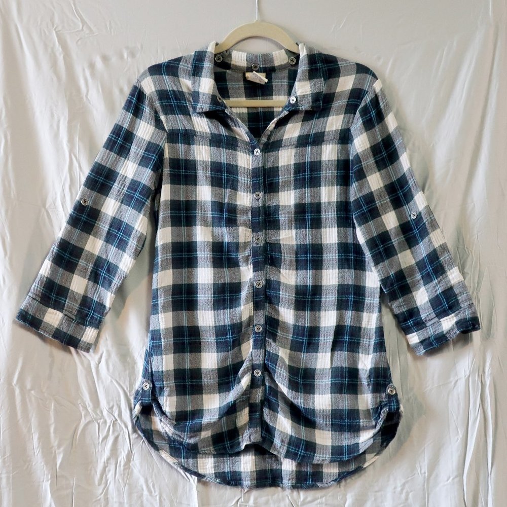 Buckle Daytrip Blue Plaid Buttondown SM